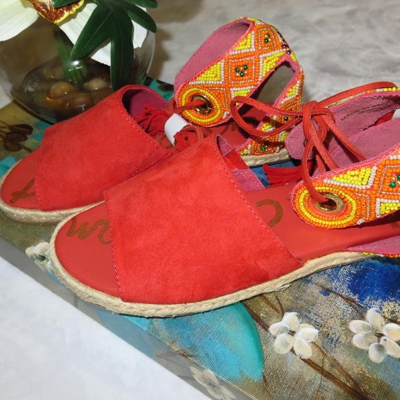 *NEW*  Sam Edelman SHAE ESPADRILLE Sandals US 5M - Picture 3 of 8